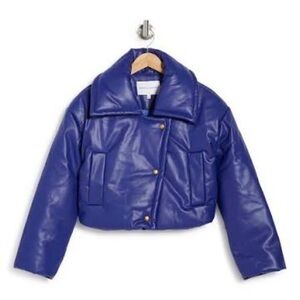 Rebecca Minkoff Kids Royal Blue Puffer Jacket